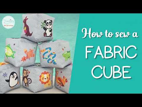 How to sew a fabric cube (or baby block)