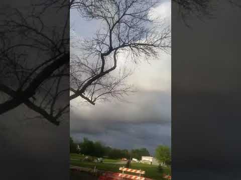 Tornado clouds in Iowa