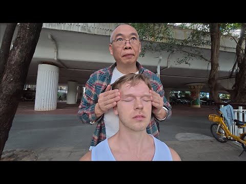ASMR: The Best Chinese Street Head Massage Ever