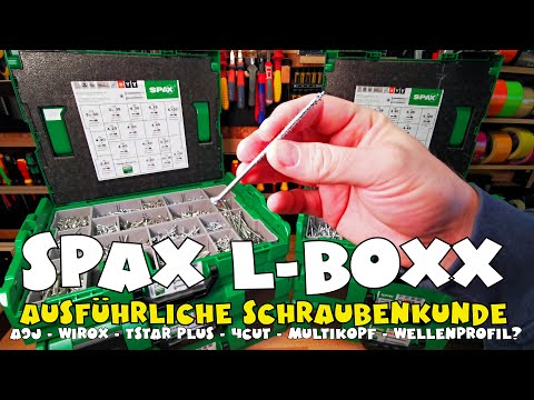 Viel Technik: Spax L-Boxx Wirox A9J T-Star plus 4Cut Sortiment
