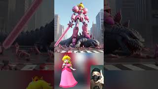 Download lagu Mario Brothers Titan Robot Saves the City from Godzilla #mario #godzilla #robot mp3