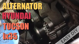 2011 Hyundai Tucson Battery Light on Dash! Alternator Failed! Car Dies! Replace Alternator DIY
