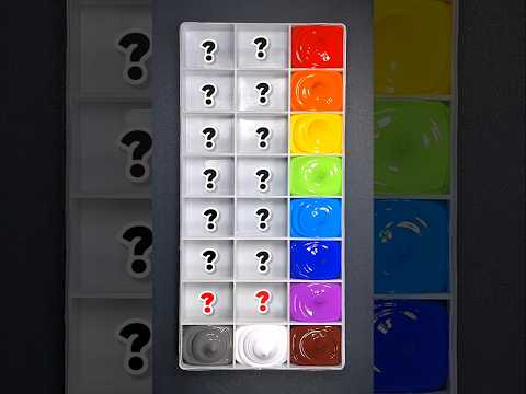 🌈 Mix Rainbow Color = Satisfying #colormixing #satisfying #rainbowcolor