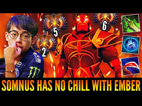 👉 SOMNUS (MAYBE) Has No Chill With Ember Spirit vs Top MMR Players - Dota 2 Highlights