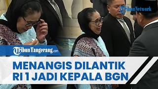 Resmi Gantikan Dadan Hindayana, Nanik Deyang Tak Kuasa Menahan Air Mata di Hadapan Prabowo