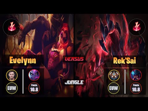 Selfmade EVELYNN (Jungle) [Electrocute] VS REK'SAI - Challenger EUW Patch 10.8