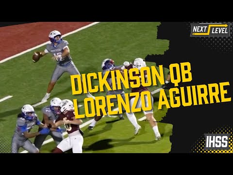 Lorenzo Aguirre Shines in Breakout Season | Dickinson HS Football