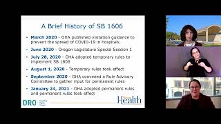 OHA and DRO SB 1606 webinar