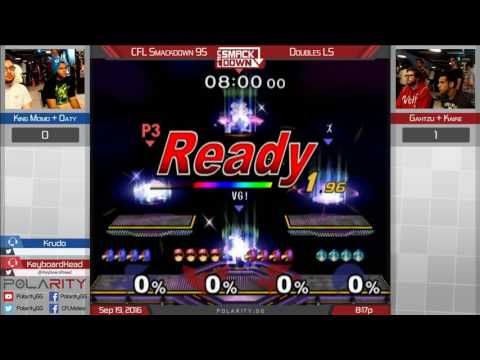 CFL Smackdown 95 Melee - King Momo + Oaty vs Gahtzu + Kaike - Doubles Losers Semis