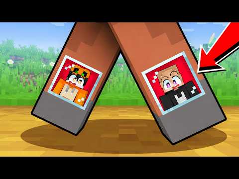 WE'RE TRAPPED INSIDE A VILLAGER'S LEGS IN MINECRAFT!!