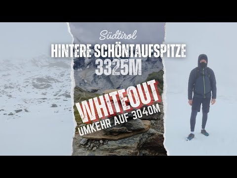 Hintere Schöntaufspitze | 3325m | Whiteout | Umkehr | Südtirol | Ortler | Berg | Bergsteigen | GoPro