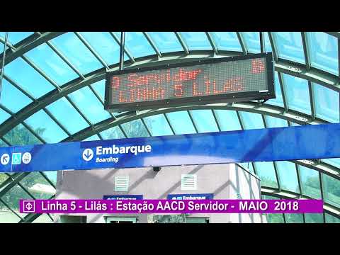 Obras Linha 5-Lilás - Maio / 2018