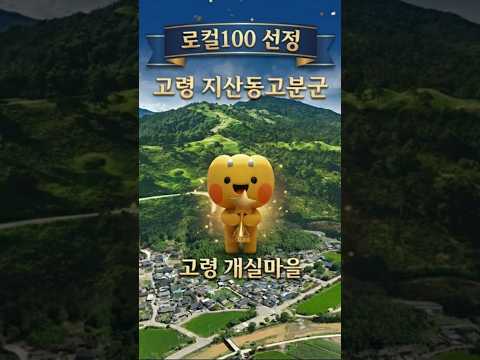 고령의 이름이, 전국에 불렸습니다✨ 로컬100 선정! #지산동고분군 #개실마을