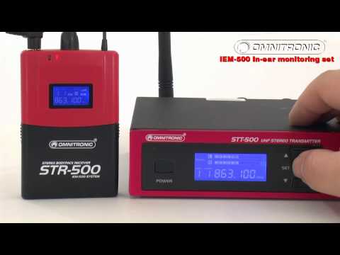 OMNITRONIC IEM-500 Multifrequency in-ear monitoring set