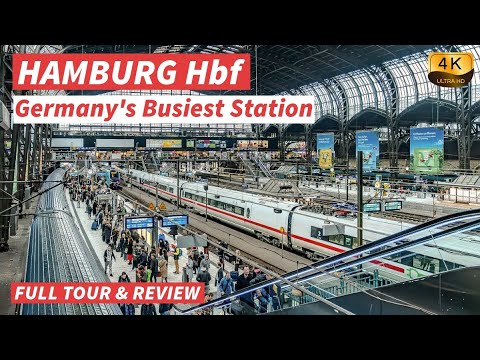 【4K】Im Inneren des Hamburger Hbf – Deutschlands verkehrsreichster Bahnhof | Komplette Tour –【CC】