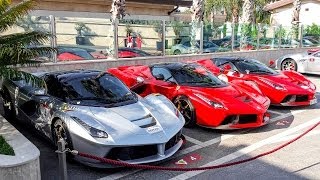 preview picture of video '3x FERRARI LAFERRARI IN A ROW - FERRARI CAVALCADE 2014 HQ'