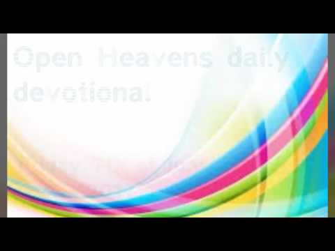 What’s Your Response? OPEN HEAVENS FRIDAY 7TH OF JULY 2017