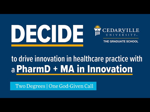 Thumbnail for video titled: Why Pursue a PharmD and MAI at Cedarville University?