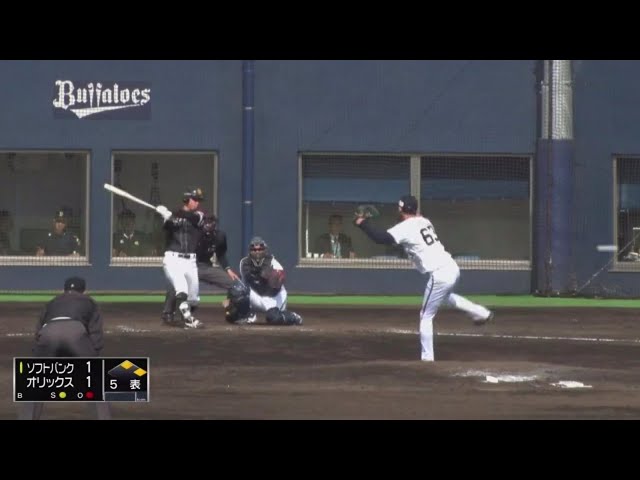 【ファーム】ホークス・長谷川勇のタイムリーヒットで勝ち越し!! 2019/3/20 B-H(ファーム)