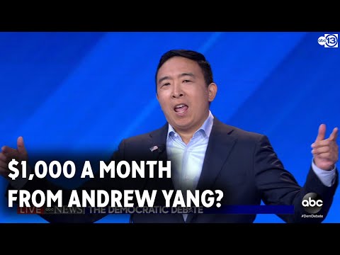 Andrew Yang giving away $1,000 a month to 10 people