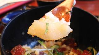 preview picture of video '茅ヶ崎「熊や別館　弥栄」で海ごはん膳（ランチ、1575円）  Seafoods on Rice Bowl(Kumaya Bekkan yasaka,Chigasaki) Nov.2013'