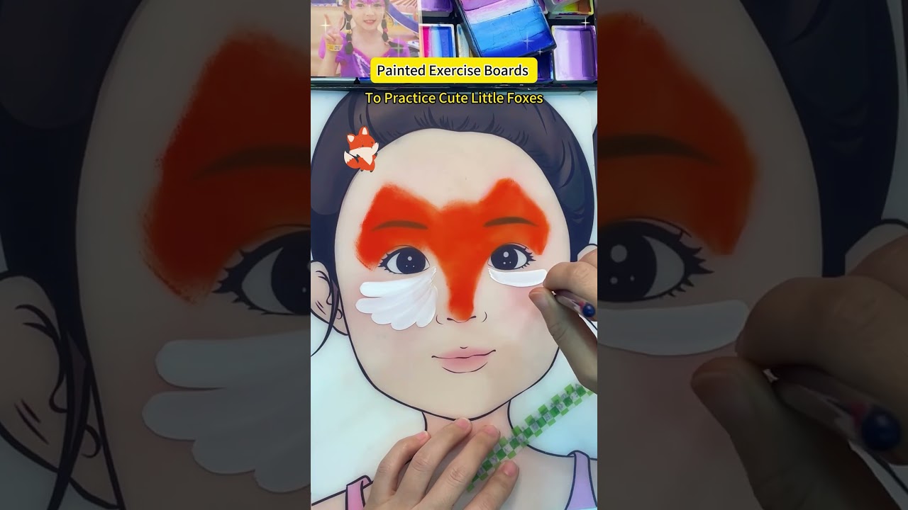 🌸Drawing board to practice face painting#makeup #art #painting