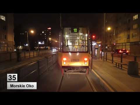 Tramwaje Warszawa 2020 Linia 35 (przejazd nocny)