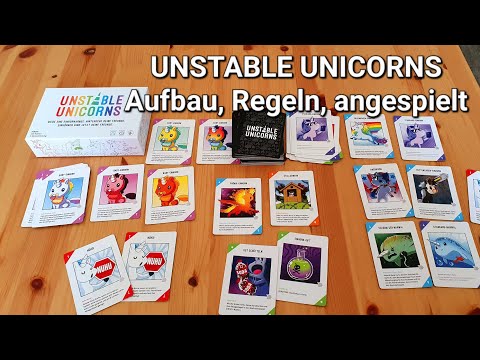 Lustiges Partyspiel - UNSTABLE UNICORNS // #brettspielvibes