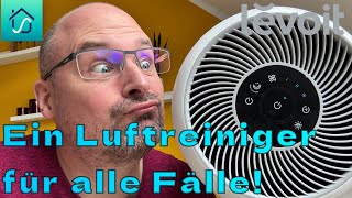 LEVOIT leiser Luftreiniger für Allergiker mit HEPA, Luftqualitäts-Feedback und Schlafmodus ,+App