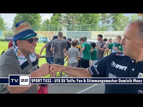 SPORT TV22: U15 SV Telfs - Fan und Stimmungsmacher Dominik Monz im TV22 Interview