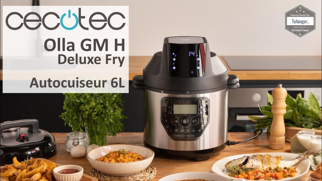 Cecotec Olla GM H Deluxe Fry - Autocuiseur programmable 6L & Balance & Friteuse air chaud - Unboxing