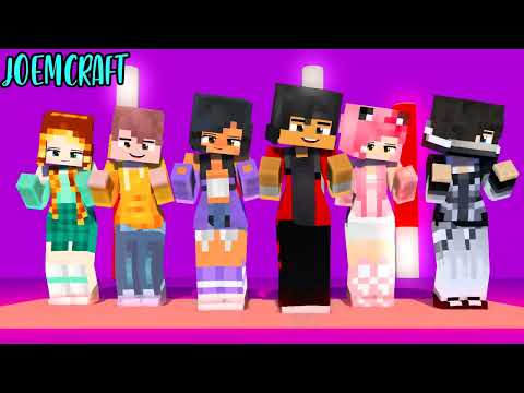 COUPLE DANCE | APHMAU, ZANE, KC, NOI, KIM | GANGNAM STYLE | HERO TONIGHT DANCE - Minecraft Animation
