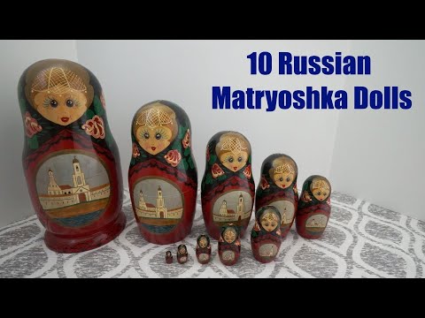 My Nesting Doll Collection #0136 – 10 Russian Matryoshka Dolls