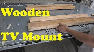 DIY: Home made heavy duty TV wall mount with 2x4 wood studs