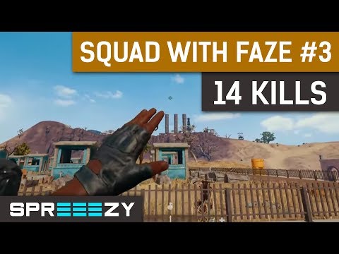 PUBG Squad Game #3 | 14 Kills (21 Total) | Squads with FaZe and Kinguin