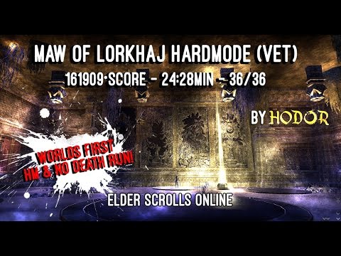 Maw of Lorkhaj Worlds First HM with No Death! 161909 Score - One Tamriel ESO