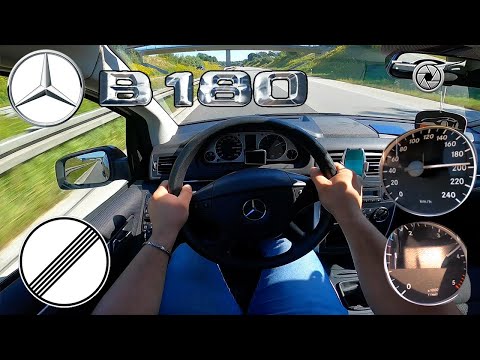 Mercedes-Benz B180 CDI (2009) on German Autobahn - POV Top Speed Drive 🏎