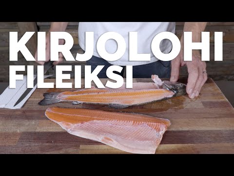 Kirjolohen fileointi