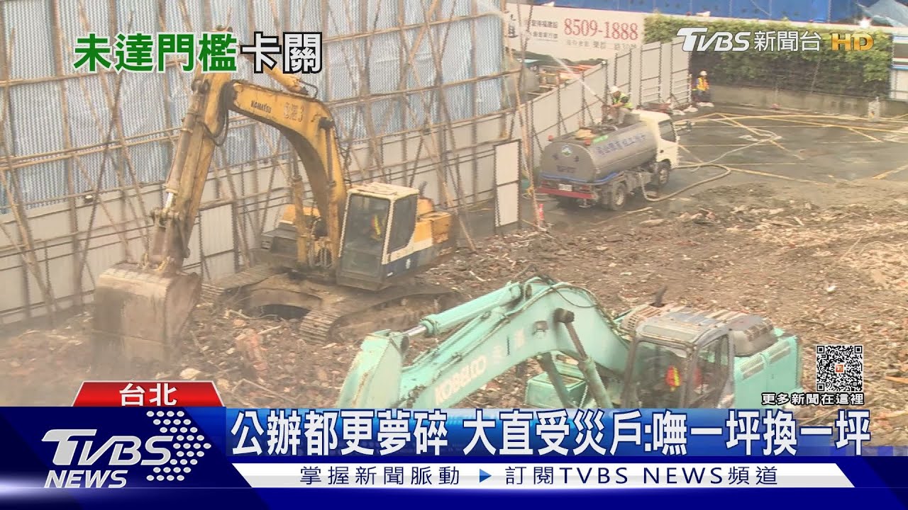 公辦都更破局？大直塌陷滿月　僅3成有意願