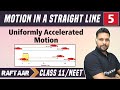 Motion In A Straight Line 05 Uniformly Accelerated Motion Class 11 NEET