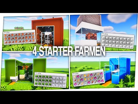 4 simple STARTER farms in Minecraft 1.18 🐄