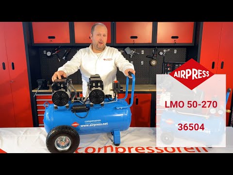 Airpress kompresorius be alyvos LMO 50-270 8 bar 2 AG/1,5 kW 185 l/min 50 l video