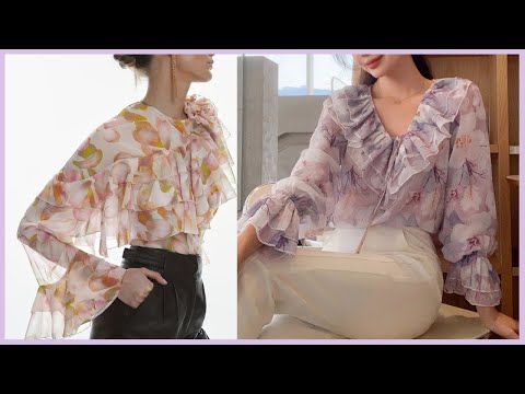 BLUSAS DE BLONDA, ENJAJE, SEDA Y GASA blusas ELEGANTES y SOFISTICADAS en TENDENCIA de MODA