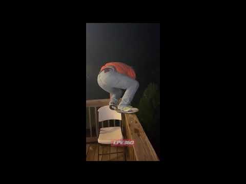 Balcony wrestling jump onto table smash fail