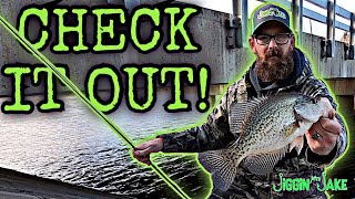 How to CATCH Big FALL CRAPPIE Fishing BRIDGES - Suspending JIGS Under a Float