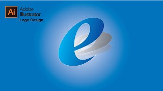 How to design an alphabet logo in Adobe illustrator | e logo design