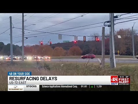 US-72 East resurfacing nears completion, delays continue