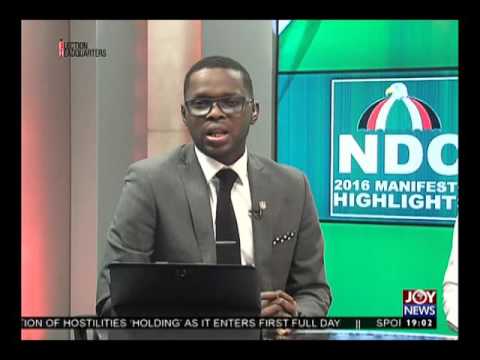 NDC Manifesto Highlights on Joy News(13-9-16)