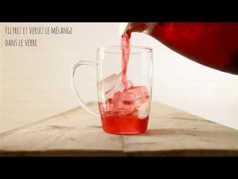 A receita do glacê Løv Organic com água de frutas Baies Sauvages