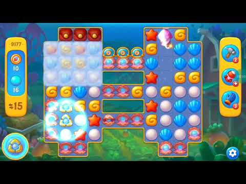 Fishdom Easy Level 9177 (with full seashell) @choraelmin